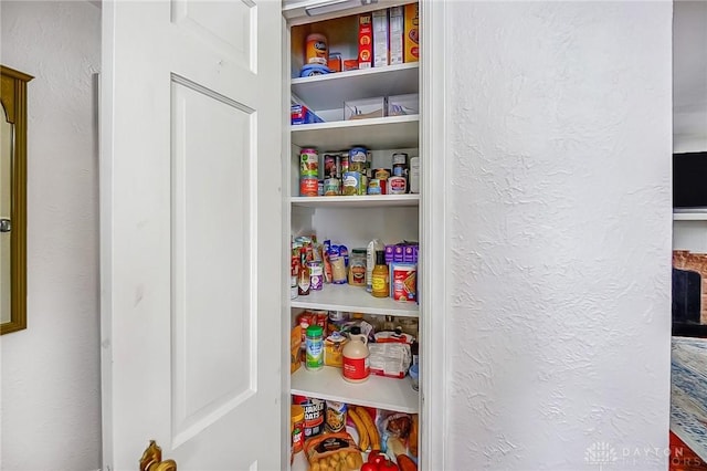 view of pantry