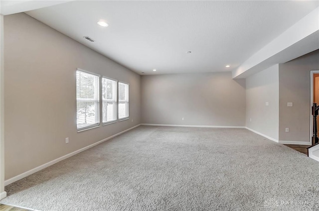 view of carpeted empty room