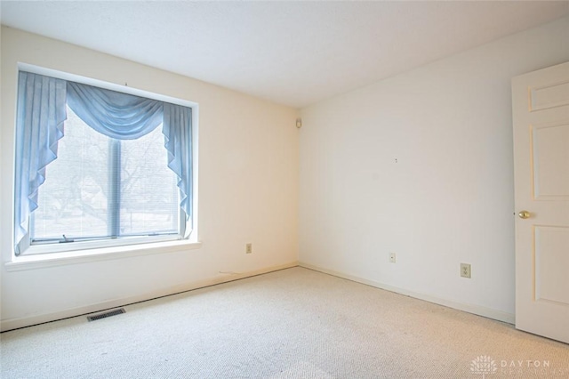 view of carpeted empty room