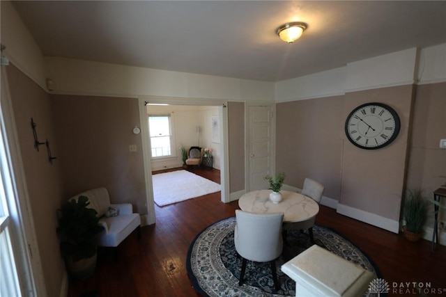 2318 Home Ave Unit 2316, Dayton, OH 45417 - dining area featuring baseboards and wood finished floors