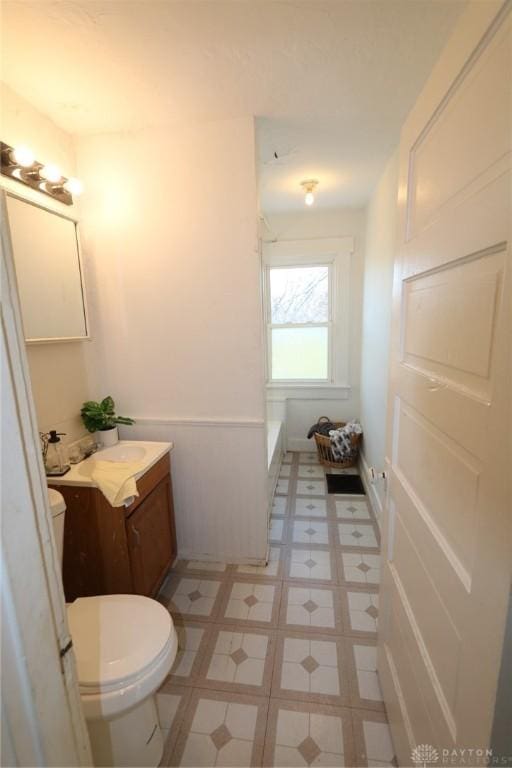 2318 Home Ave Unit 2316, Dayton, OH 45417 - full bathroom with vanity, tile patterned floors, and a tub to relax in