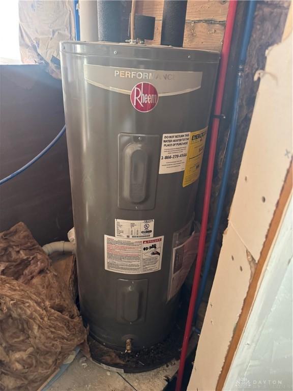 utilities featuring water heater