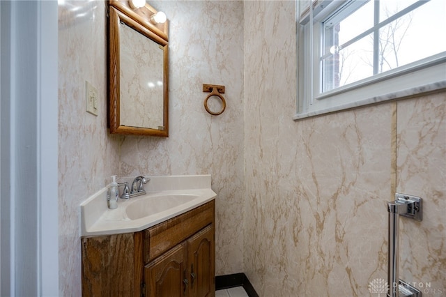 bathroom with vanity