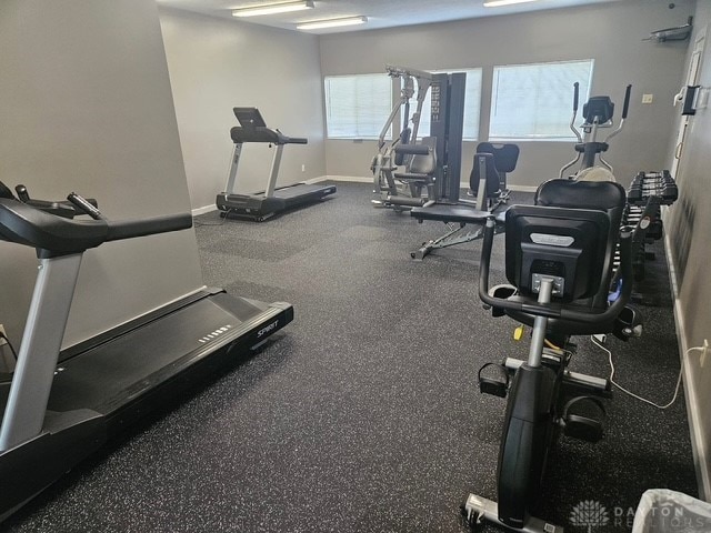 view of workout area