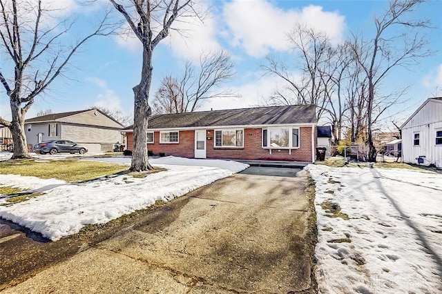 view of ranch-style home