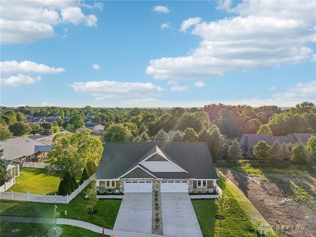 birds eye view of property