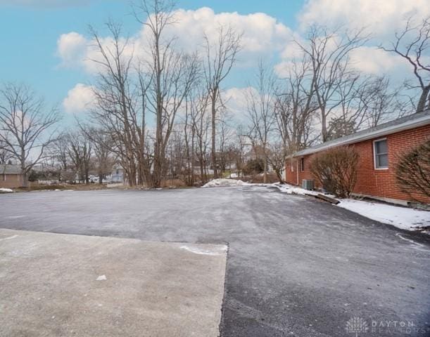 view of snowy yard