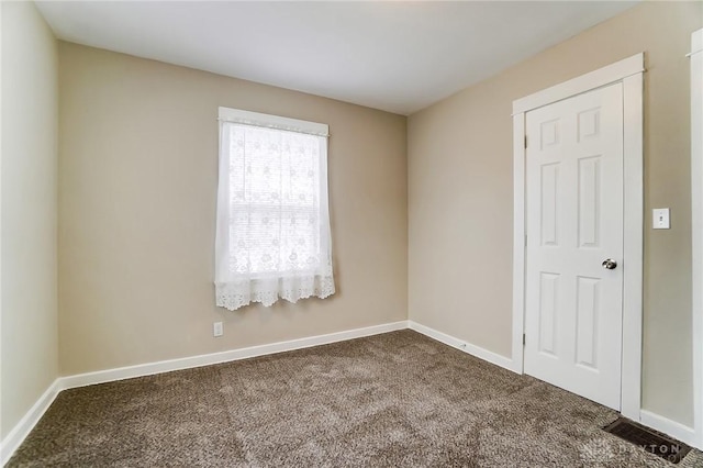 view of carpeted empty room