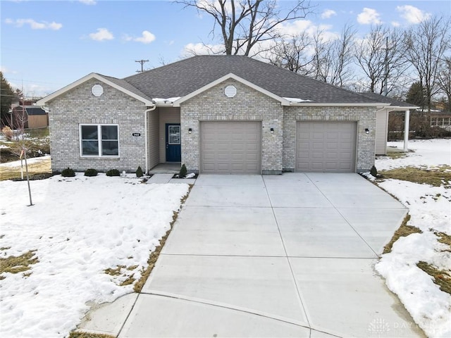 ranch-style house with a garage