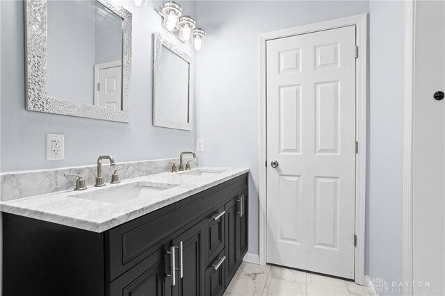 bathroom with vanity