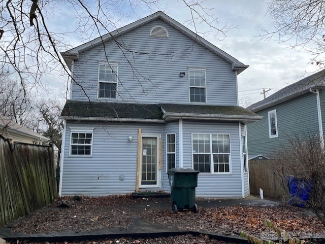 view of rear view of house