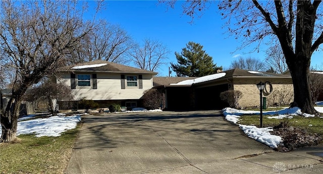 view of snow covered exterior