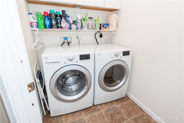 laundry area with washer and dryer