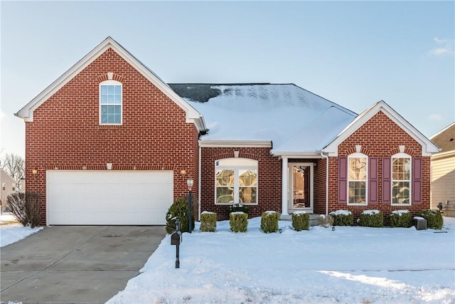 front facade featuring a garage