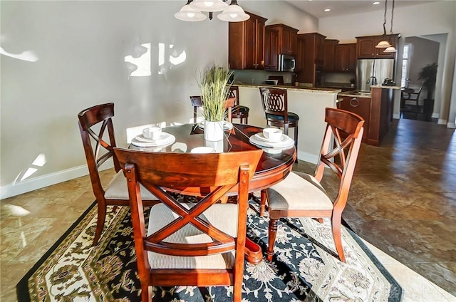 view of dining area