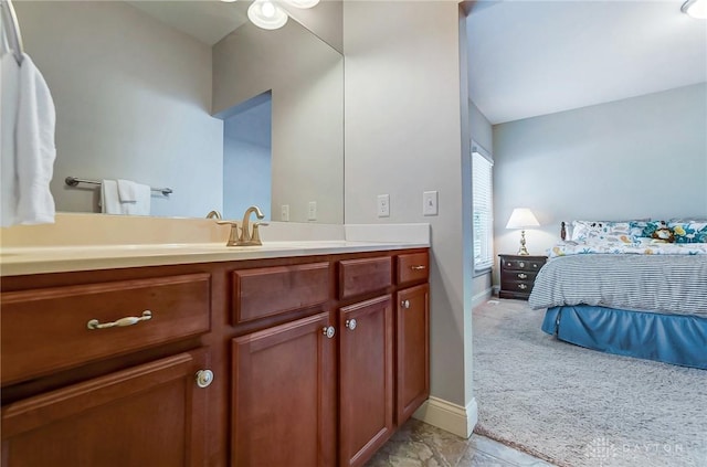 bathroom with vanity