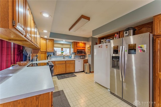 kitchen with stainless steel appliances and sink