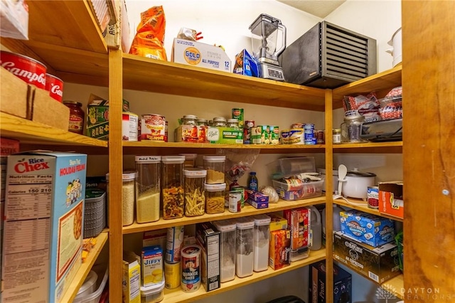 view of pantry