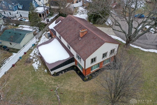 birds eye view of property