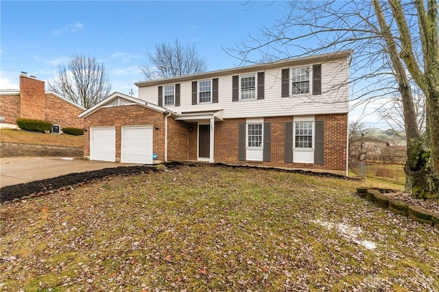 front of property featuring a garage