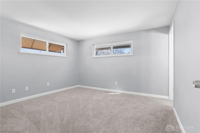 view of carpeted empty room