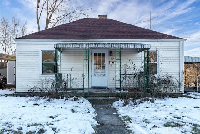 bungalow-style house featuring a porch