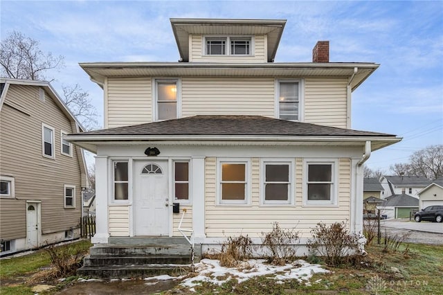 view of front of home