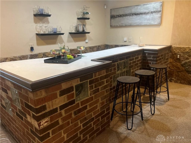 bar with wet bar