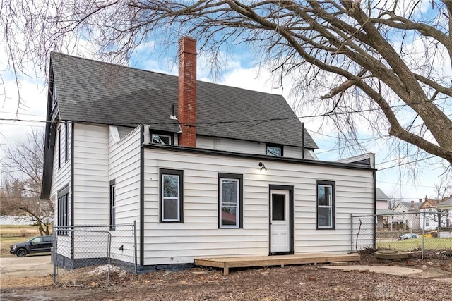 view of rear view of property