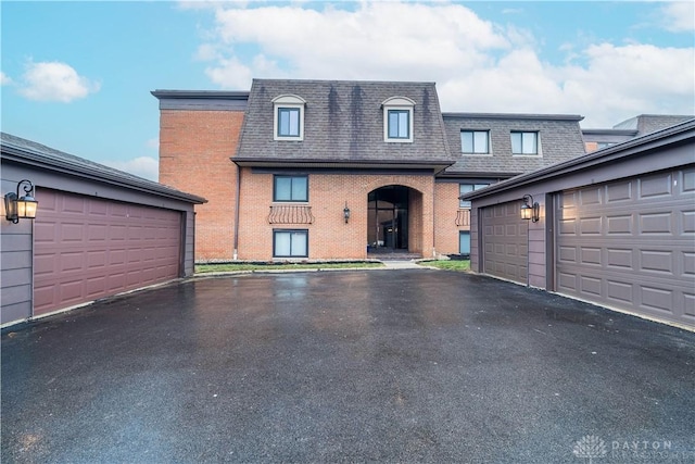 view of property featuring a garage