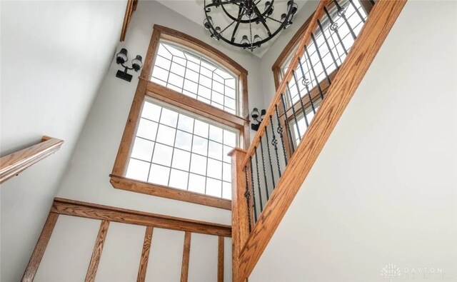 view of stairway