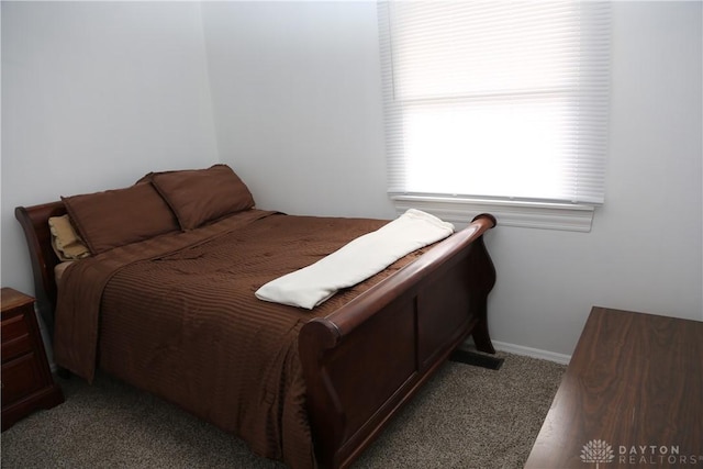 bedroom with carpet