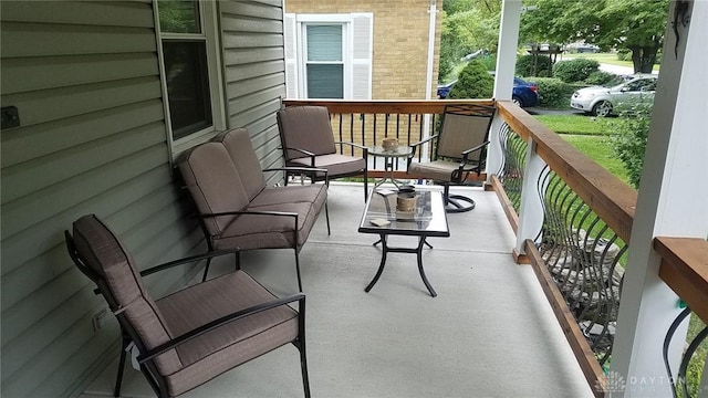 balcony with a porch