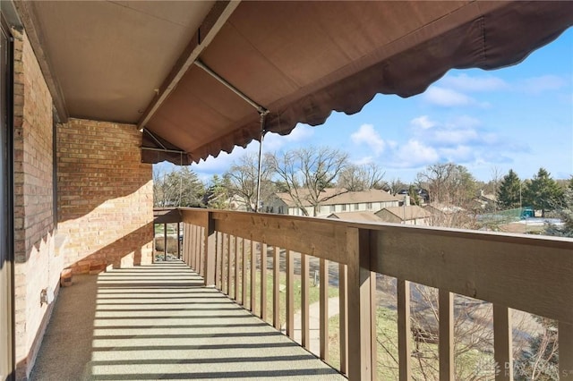 view of balcony