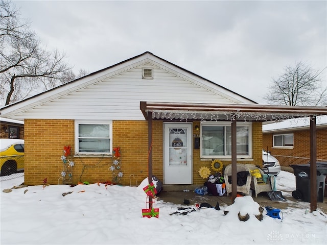 view of front of home