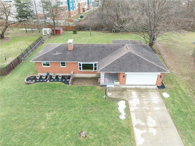 birds eye view of property