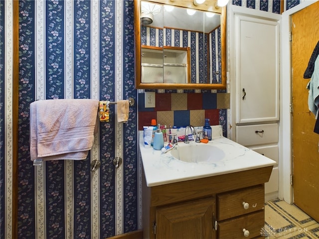 bathroom with vanity