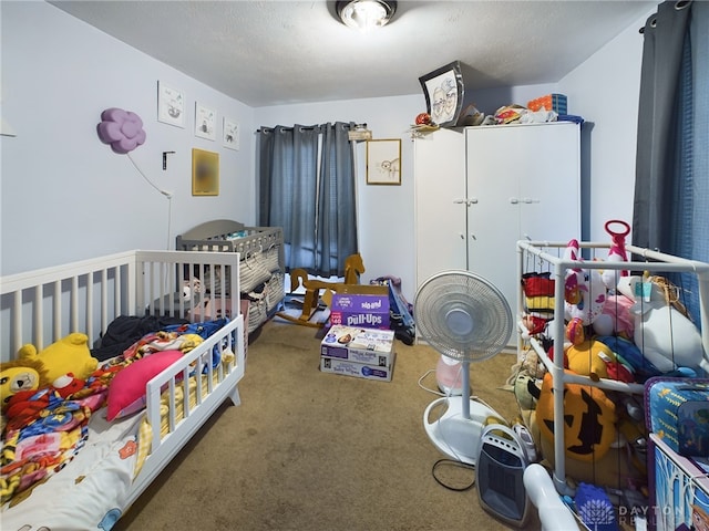 bedroom with carpet floors