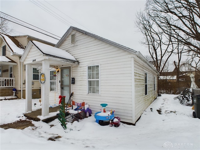 view of bungalow-style home