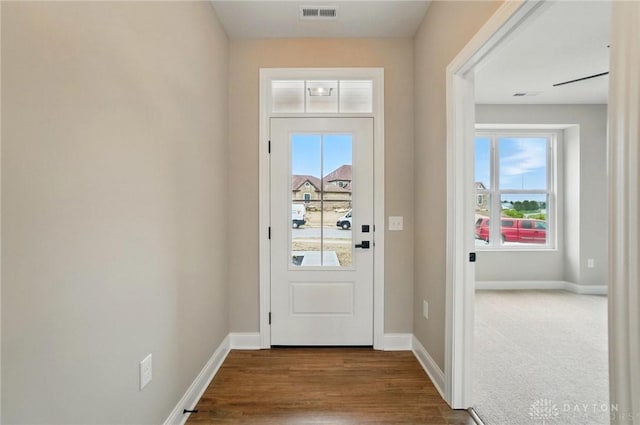1507 Kingsgate, Springfield, OH 45502 - entryway featuring baseboards and wood finished floors