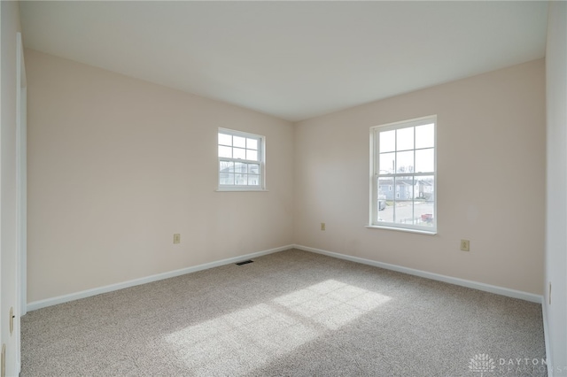 view of carpeted empty room