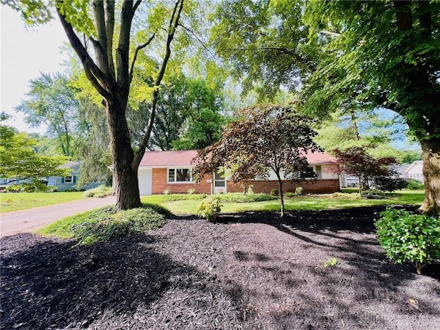 exterior space with a front lawn