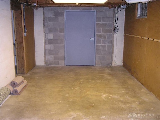 view of basement