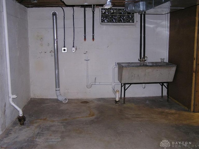 view of basement