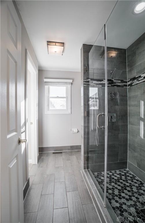 bathroom with walk in shower