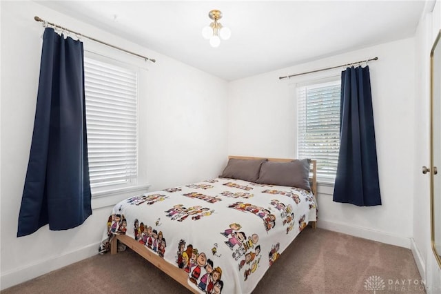 bedroom featuring carpet flooring