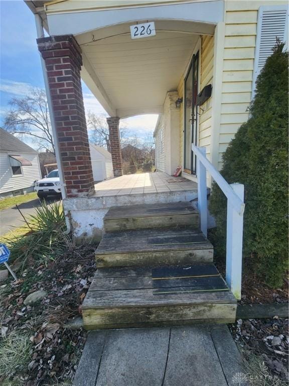 view of stairs