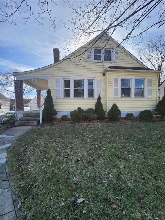 view of home's exterior featuring a lawn