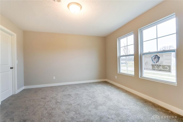 view of carpeted empty room