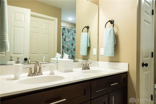 bathroom featuring vanity